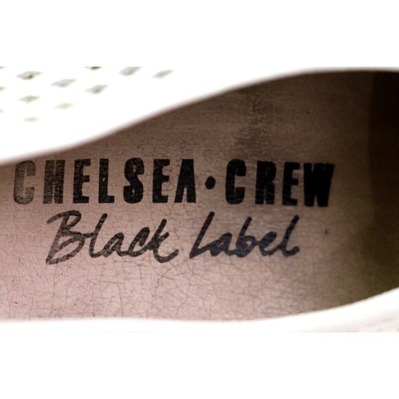 Chelsea Crew PERFORATED WHITE LEATHER LACE UP FLAT ROUND TOE OXFORD SHOES Sz 8 - Picture 7 of 12